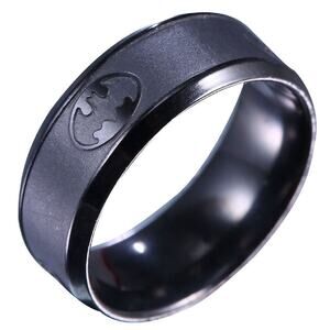 BOGO FREE BATMAN SIZE 9 ring black titanium steel